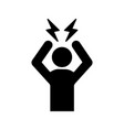 headache glyph icon vector image