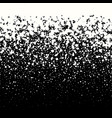 falling white circles on a black background vector image