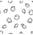 plum fruit green red prune seamless pattern vector image
