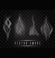 smoke collection vector image vector image