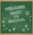 welcome back to school board vector image