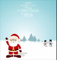 merry christmas and happy new year background vector image