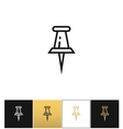 push pin icon vector image