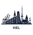 kiel city skyline vector image vector image
