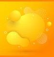modern yellow liquid color background vector image