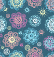 seamless background with abstract floral elements vector image