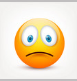 smiley with blue eyesemoticon set yellow face vector image
