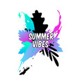 bright summer season ad poster with text vector image vector image