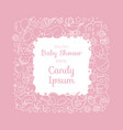 cute baby shower invitation card for newborn boy vector image vector image