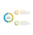 infographic template with 2 steps vector image