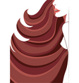 woman and brown hair vector image vector image