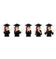 surprised student girl vector image vector image