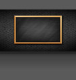 blank chalkboard on brick wall vector image