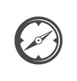 compass bold black silhouette icon isolated vector image vector image