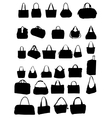 silhouette bag vector image