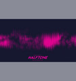 abstract torn red halftone sound wave vector image