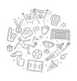 female soccer football player game match vector image vector image