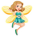 Fairy is standing on a white background Royalty Free Vector