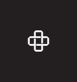 initial letter overlapping interlock logo vector image vector image