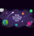 universe background startup vector image vector image