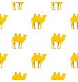 yellow camel pattern seamless vector image