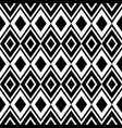 black and white seamless geometric pattern vector image