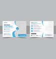 minimal and creative medical postcard template vector image vector image