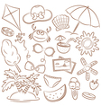 summer beach rest vector image