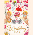 engagement party invitation wedding day ceremony vector image vector image