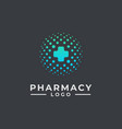 Hospital logo design pharmacy logo design health Vector Image