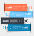 abstract paper infographics vector image vector image