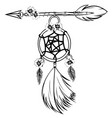dream catcher with arrow vector image
