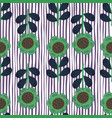 seamless pattern with stylized flowers floral vector image vector image