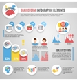 brainstorm infographics set vector image vector image