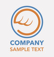 delivery company logo vector image vector image