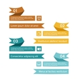 ribbon infographic vector image