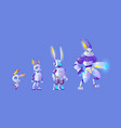 cute ai robot level evolution character vector image vector image