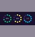 task completion level circle infographic design vector image vector image