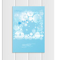brochure a5 or a4 format design christmas santa vector image vector image