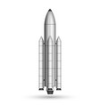 space rocket realistic 3d model isolated on white vector image
