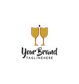 wine logo design template of icon vector image