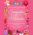 save date wedding ceremony invitation love vector image vector image