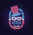 vintage 4th july design in retro style vector image vector image
