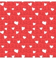abstract hearts and ropes seamless pattern doodle vector image