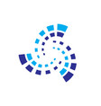 abstract spin logo image vector image vector image