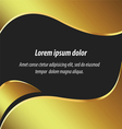 gold abstract layout background and design vector image