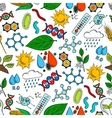 nature ecosystem symbols seamless background vector image
