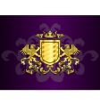 coat of arms with griffins vector image