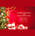 red bright card vector image
