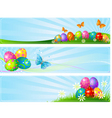 easter banners vector image
